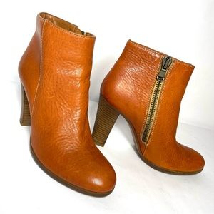 Madewell 1937 Leather Almanac Zip Ankle Booties- Size 7